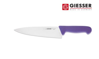 Giesser Messer Küchenmesser Kochmesser Profi scharf breit 20 cm HALAL violett