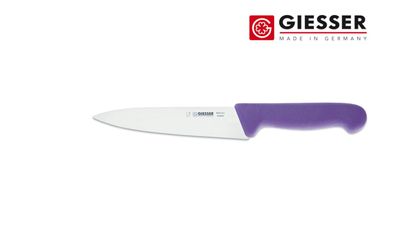 Giesser Messer Küchenmesser Kochmesser Profi scharf schmal 16 cm HALAL violett
