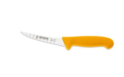 Giesser Messer Ausbeinmesser gelb - Klinge gebogen Kullenschliff 13 cm stark