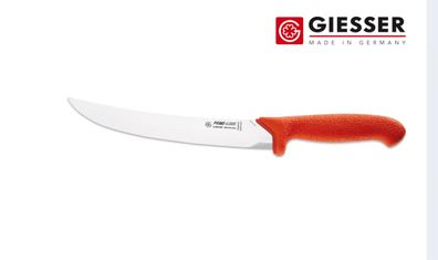 Giesser Messer Zuschneidemesser Hautmesser PrimeLine Fleisch rutschfest 22cm rot