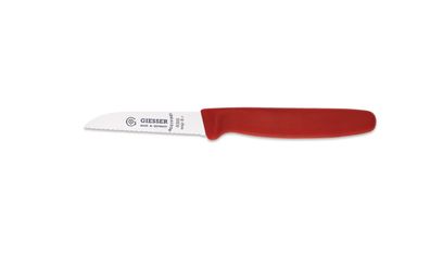 Giesser Messer Gemüsemesser Küchenmesser Schnitzer Welle gerade Klinge 8 cm rot