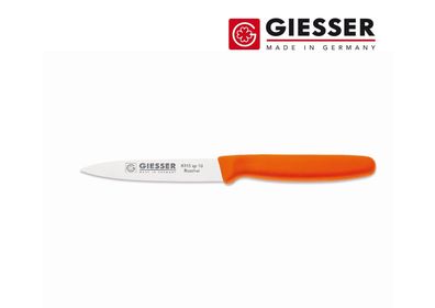 Giesser Messer Gemüsemesser Spickmesser Küchenmesser mittelspitz 10 cm orange
