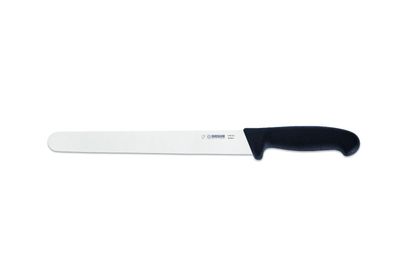Giesser Messer Aufschnittmesser Fleischmesser runde Spitze schwarz 25 cm gerade