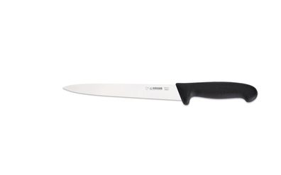 Giesser Messer Aufschnittmesser Fleischermesser schwarz Klinge mittelspitz 21 cm