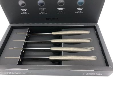 Giesser Messer 4er Set Tomatenmesser Brötchenmesser Tafelmesser 11 cm -4 Farben