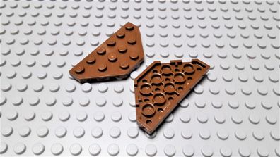 Lego 1 Platte 3x6 2x diagonal Ecken Altbraun Nummer 2419