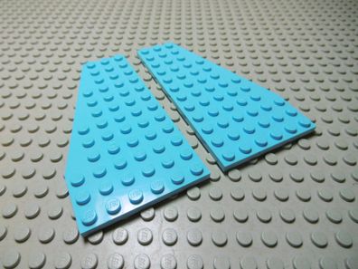 Lego 1 Paar Flügelplatten 6x12 Medium Azure Links 30355 Rechts 30356 Set 41100