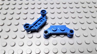 Lego 2 Plättchen 1x2 mit 2 Halter Blau Nummer 4590