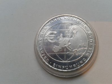 10 euro 2002 Währungsunion 18g 925er Sterlingilber - vz