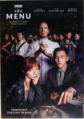 The Menu - Original Kinoplakat A1 - Ralph Fiennes, Anya Taylor-Joy - Filmposter