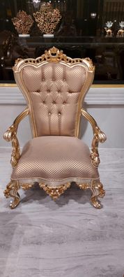 Sessel Antik Stil Stühle Lehnstuhl Barock Rokoko Möbel Einrichtung Neu
