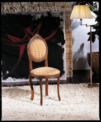 Esszimmer Holz Möbel Stühle Luxus Design Polster Stuhl Lehn Sitz Büro Möbel Neu