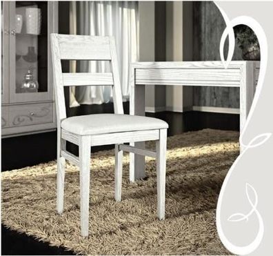 Esszimmer Stuhl 1 Sitzer Sessel Holz Luxus Klasse Möbel Design Lehnstuhl Holz