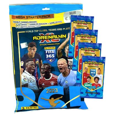 Panini Fifa 365 Karten 2023 - Trading Cards - 1 Starter + 4 Booster Sammelkarten