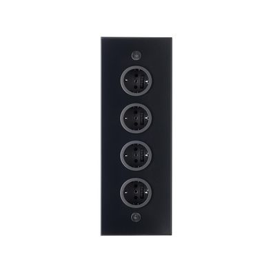 Thebo Eck-Steckdosenelement TESI 4f Steckdose, sw, 2m 410807