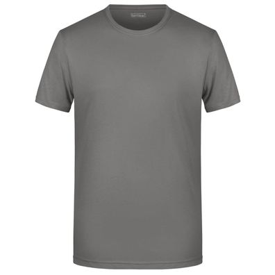 Basic Herren T-Shirt - mid-grey 108 L
