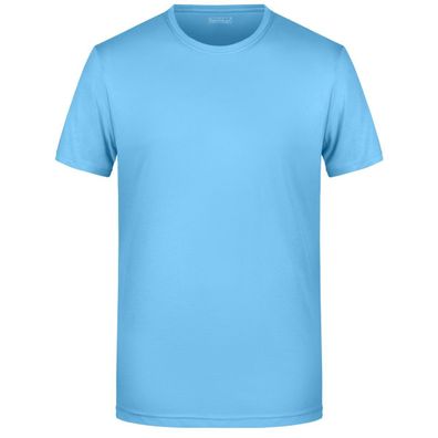 Basic Herren T-Shirt - sky-blue 108 L