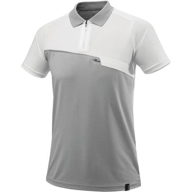 Mascot Advanced Polo-Shirt - Grau-meliert/ Weiss 101 XL