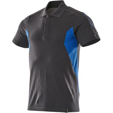 Mascot Accelerate Polo-Shirt ProWash - Schwarzblau/ Azurblau 101 XL