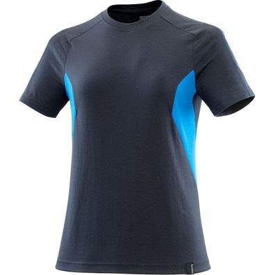Mascot Accelerate Damen T-Shirt ProWash - Schwarzblau/ Azurblau 101 L