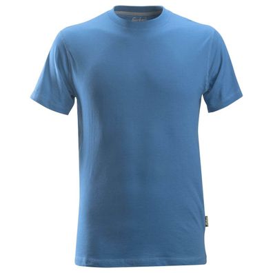 Snickers Klassisches Baumwoll T-Shirt - Ozeanblau 103 XL