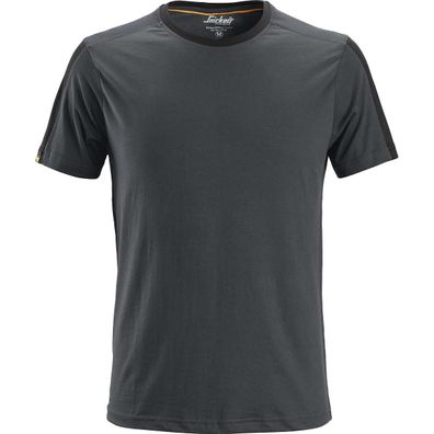 Snickers AllroundWork T-Shirt - Stahlgrau/ Schwarz 103 L