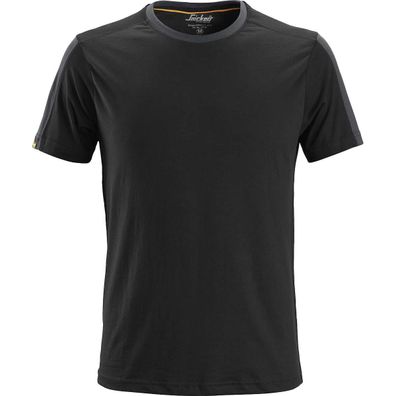 Snickers AllroundWork T-Shirt - Schwarz/ Stahlgrau 103 M