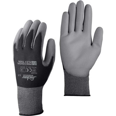 Snickers Precision FLEX Light Handschuhe Paar steingrau/ schwarz - 10