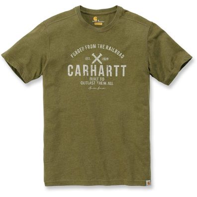 carhartt Outlast Graphic T-Shirt - Military Olive Heather 104 L