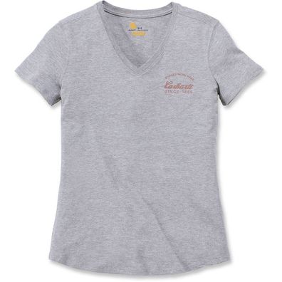 carhartt Lockhart Graphic Damen T-Shirt - Heather Grey 104 XL