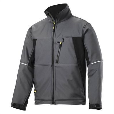 Snickers Softshell Jacke ohne Kapuze - Stahlgrau/ Schwarz 103 XL