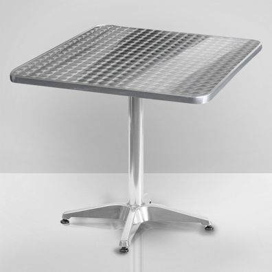 CB | Bistro Tisch | 60x60xH78cm | Edelstahl / Aluminium | Zusatzgewicht | Klappbar |