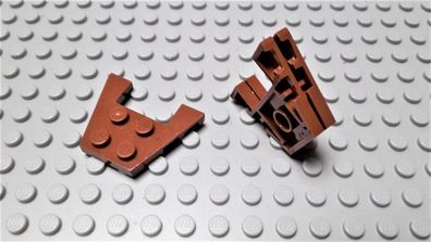 Lego 3 Flügel Keil Platten 3x4 Neubraun Nummer 48183