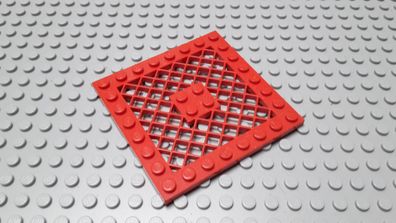 Lego 1 Gitter Platte 8x8 Rot Nummer 4151 Set 6989