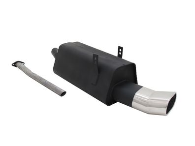 NOVUS Sportauspuff Endschalldämpfer 135x75mm D-T-M passend für BMW 3er E36 320i 323i