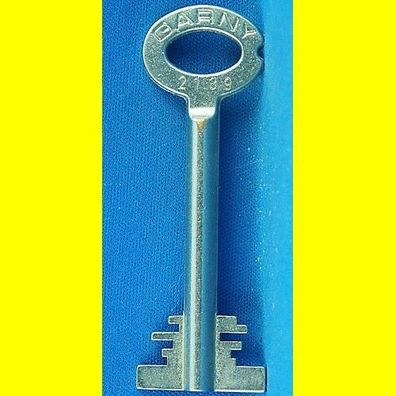 Garny Tresor Doppelbart - Schlüssel Profil 2139 - Länge 70 mm - gebohrt 3 mm