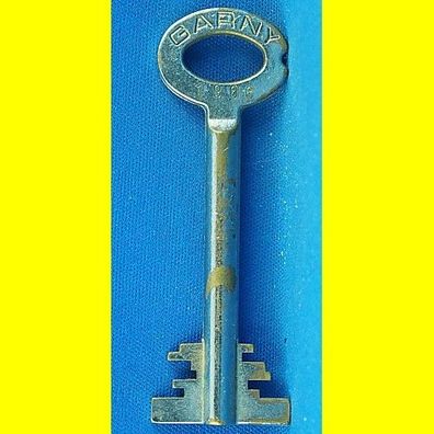 Garny Tresor Doppelbart - Schlüssel Profil 1906 - Länge 70 mm - gebohrt 3 mm