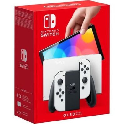 Nintendo Switch (OLED-Modell), Spielkonsole in weiß