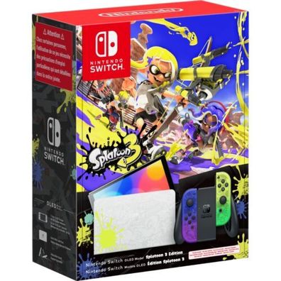 Nintendo Switch (OLED-Modell) Splatoon 3 Edition, Spielkonsole in mehrfarbig