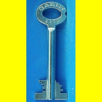 Garny Tresor Doppelbart - Schlüssel Profil 2215 - Länge 70 mm - gebohrt 3 mm