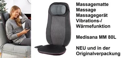 Massagematte Massage Massagegerät Vibrations-/ Wärmefunktion Medisana MM 80L. NEU OVP