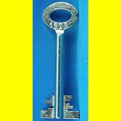 Tresor Doppelbart - Schlüssel Profil 1323 - Länge 70 mm - gebohrt 3 mm