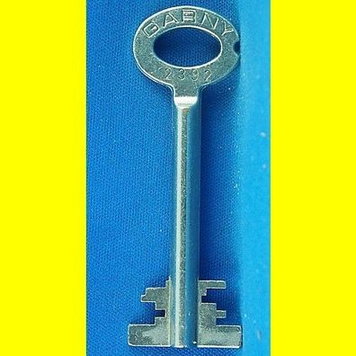 Garny Tresor Doppelbart - Schlüssel Profil 2392 - Länge 70 mm - gebohrt 3 mm