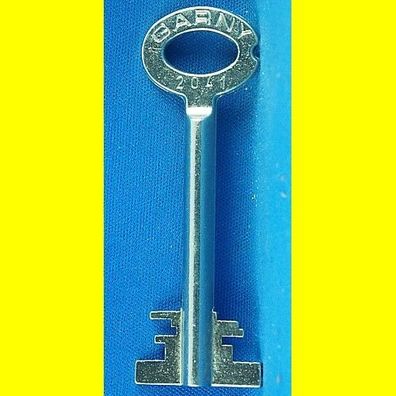 Garny Tresor Doppelbart - Schlüssel Profil 2041 - Länge 70 mm - gebohrt 3 mm