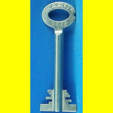 Garny Tresor Doppelbart - Schlüssel Profil 2325 - Länge 70 mm - gebohrt 3 mm