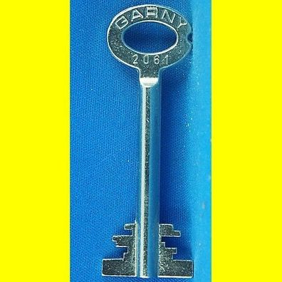 Garny Tresor Doppelbart - Schlüssel Profil 2061 - Länge 70 mm - gebohrt 3 mm