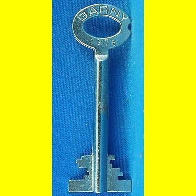 Garny Tresor Doppelbart - Schlüssel Profil 1976 - Länge 70 mm - gebohrt 3 mm