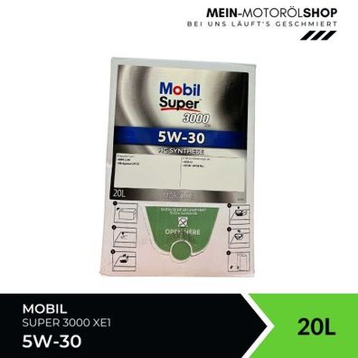 Mobil Super 3000 XE1 5W-30 20 Liter BAG-IN Box