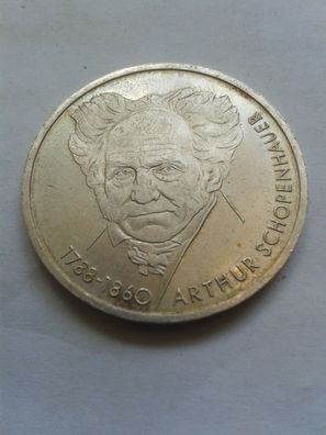 10 Mark 1988 BRD Deutschland Arthur Schopenhauer 15,5g 625er Silber