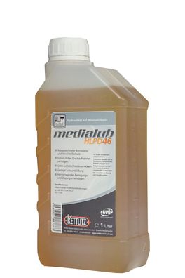 1 Liter Mineralisches Hydrauliköl Kettlitz-Medialub HLPD 46